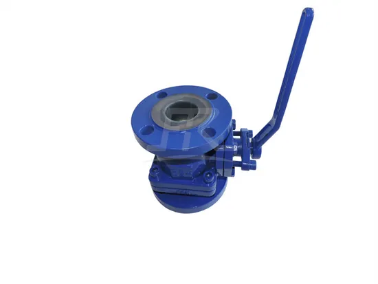 Fluorine PTFE PFA FEP Lined Manual Pneumatic Flange End Floating Ball Valve
